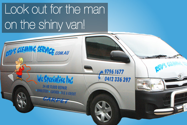 Look out for the man on the shiny van